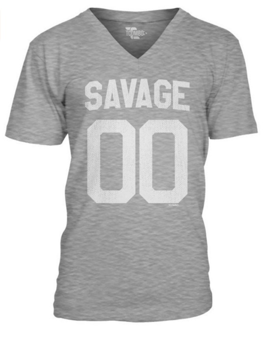 Savage 00 Men's V-neck T-Shirt Tee